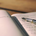 schrift pen verhalen schrijven